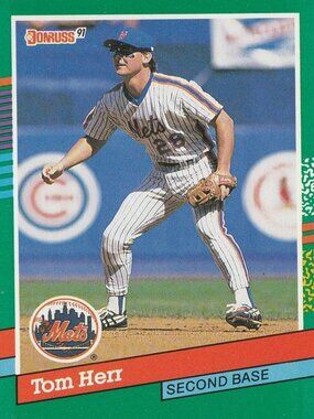 Tom Herr - Donruss 91 Baseball Card